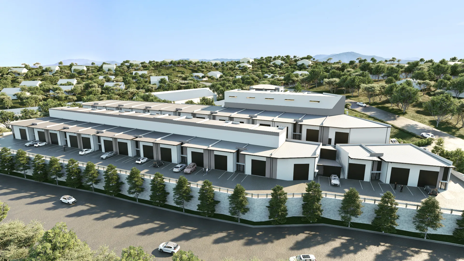 Industrial Precinct — Commercial architectural visualization